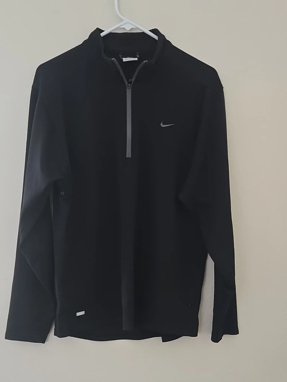 Nike Black Quarter-Zip Performance Pullover Long Sleeve